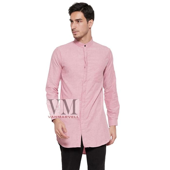 VM Gamis Salem Baju Koko Gamis Pakistan Pink Peach - Peach, M