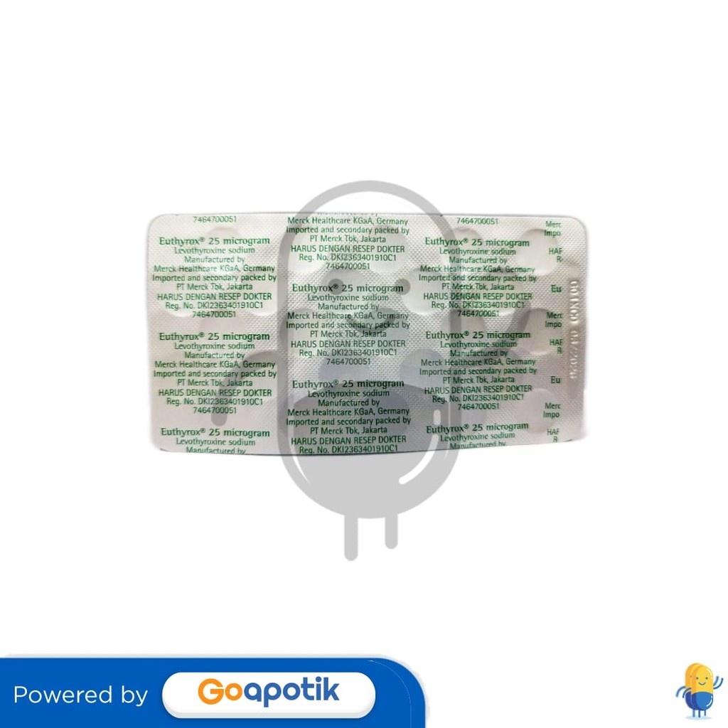 Euthyrox 25 Mcg Blister 25 Tablet