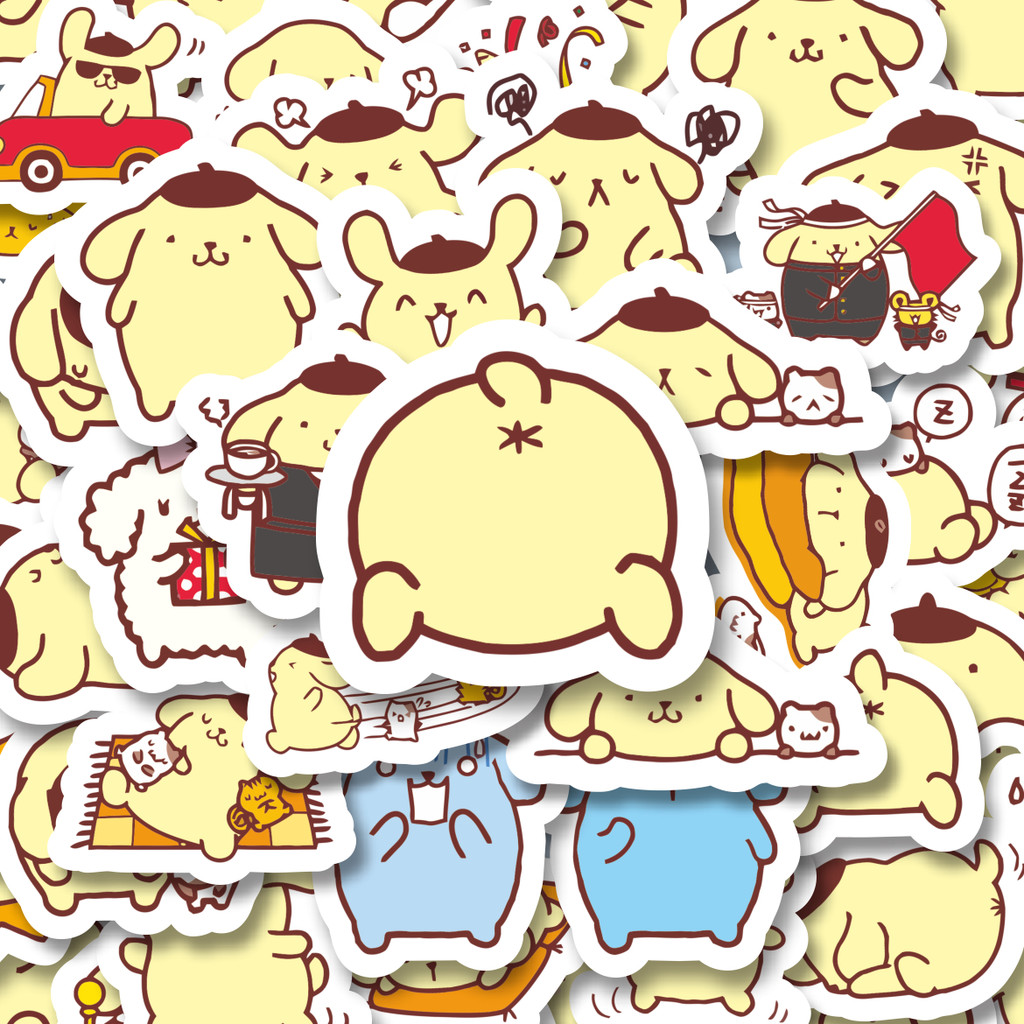 

100PCS Lucu Stiker Kartun Pompom Purin Versi 2 Stiker Aesthetic Stiker Anti Air Stikers Berperekat Waterproof sticker decal buat Motor Helm Buku Journal Koper Casing HP Laptop Botol Minum Hadiah anak