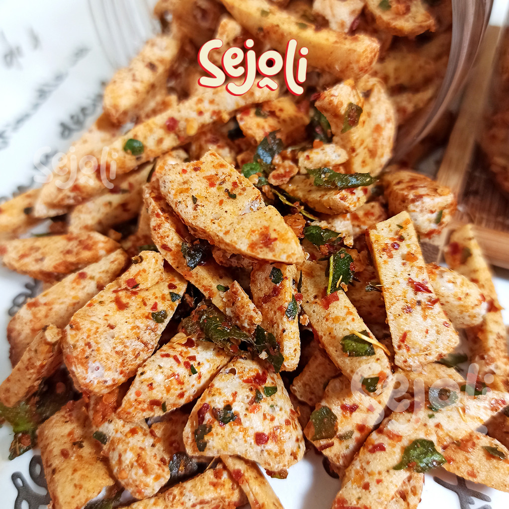 

Basreng Sejoli 500 gr - Basreng Pedas Daun Jeruk