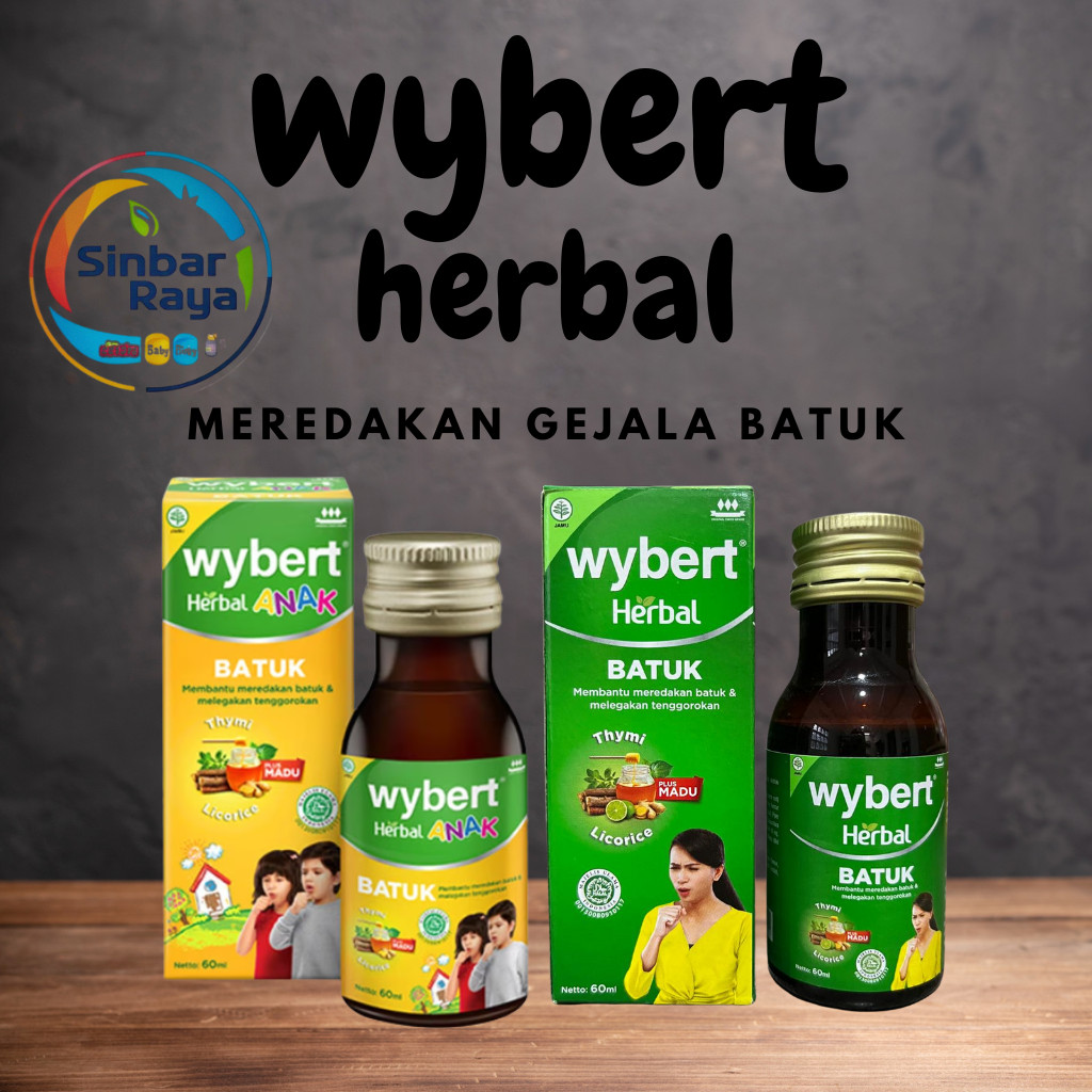Wybert Herbal Batuk Sirup Anak Dan Dewasa Aman Untuk Ibu Hamil 60ml Thymi Licorice Plus Madu