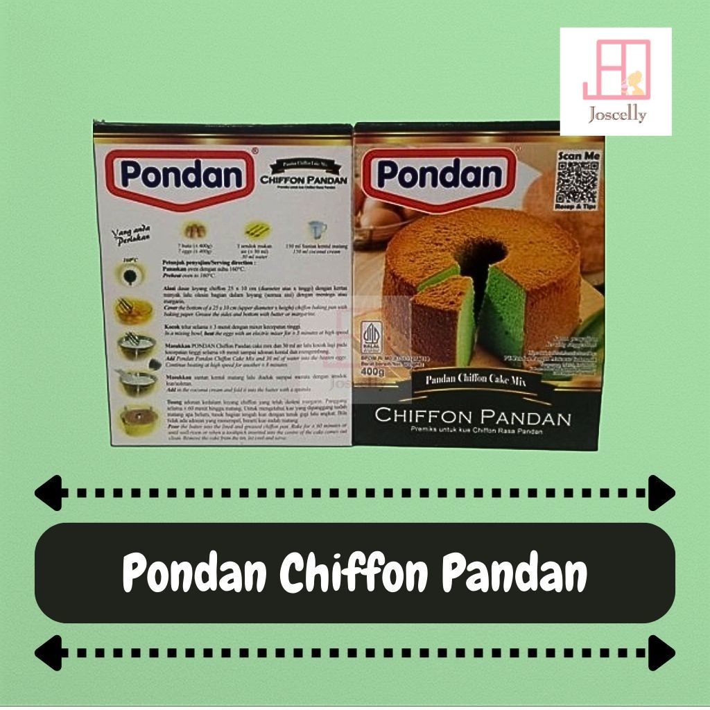 

JOSCELLY.ID Pondan Chiffon Pandan