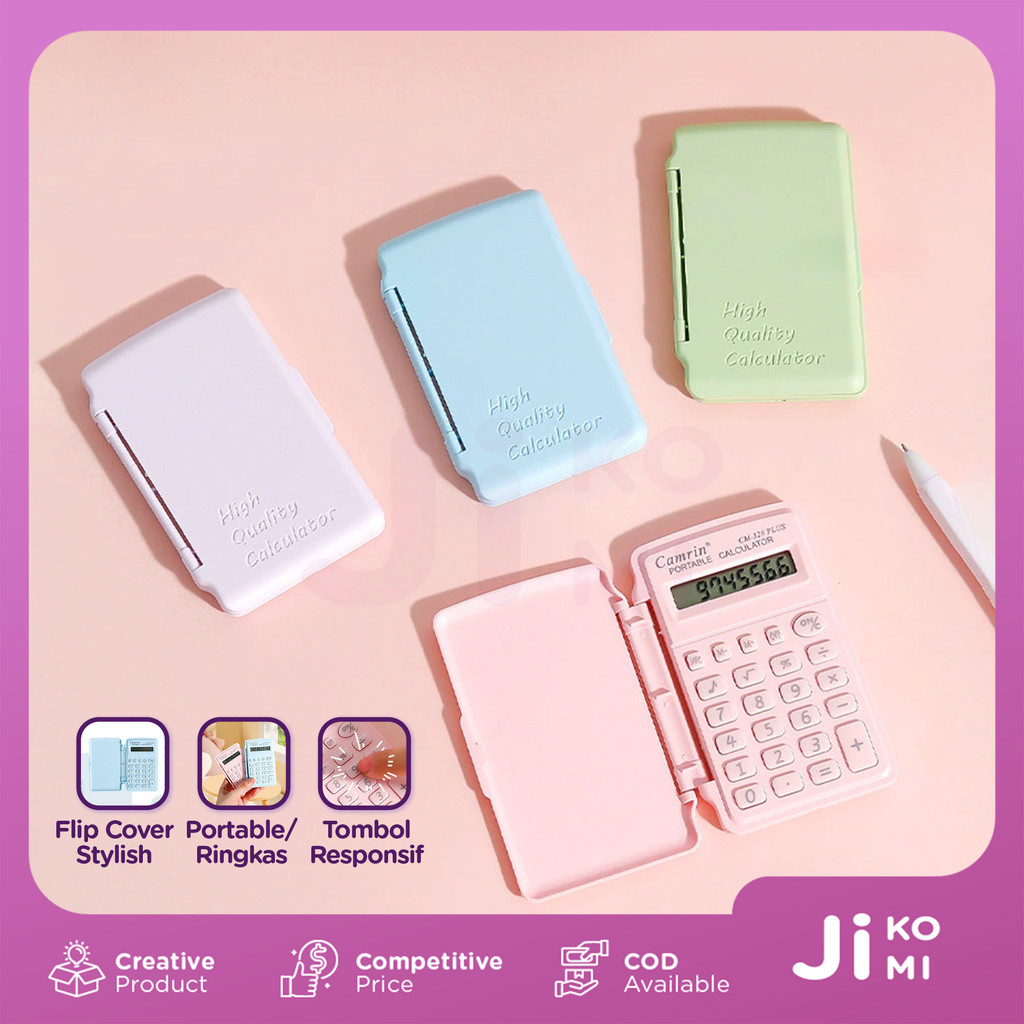 

Kalkulator Mini Flip Cover Warna Pastel Stylish Desain Portable Untuk Sekolah Kuliah Dan Kantor - JI