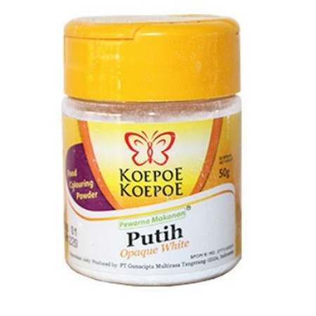

KOE - KOEPOE PEWARNA MAKANAN PUTIH BTL 50 GR - ABO