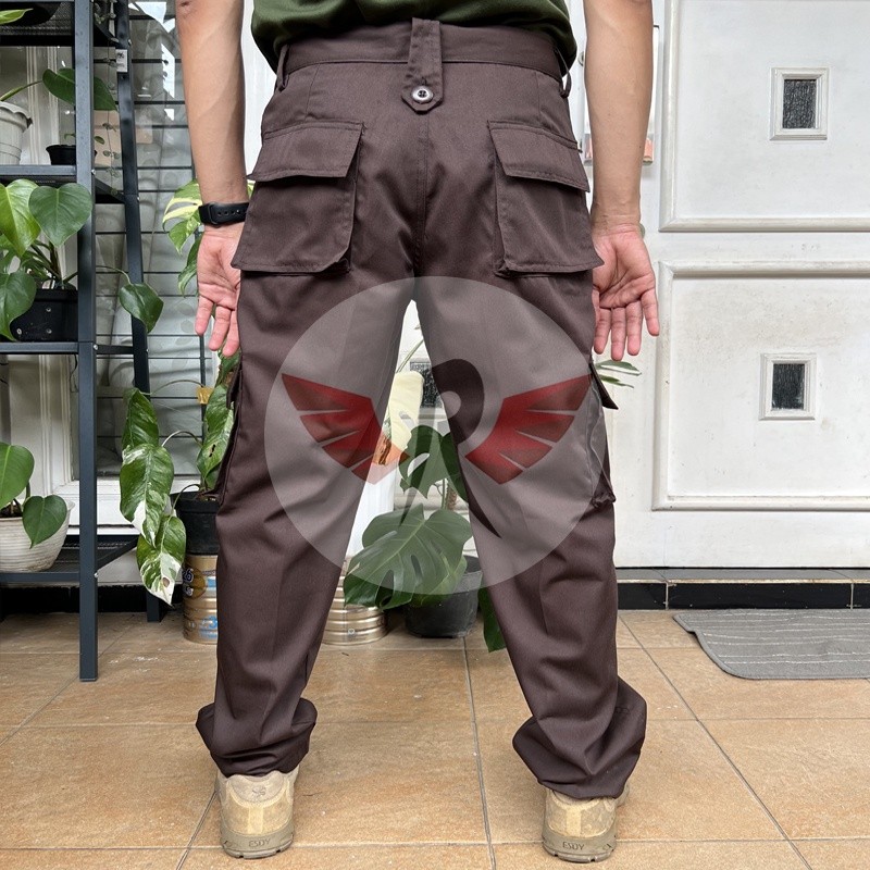 Celana PDL satpam warna coklat gelap