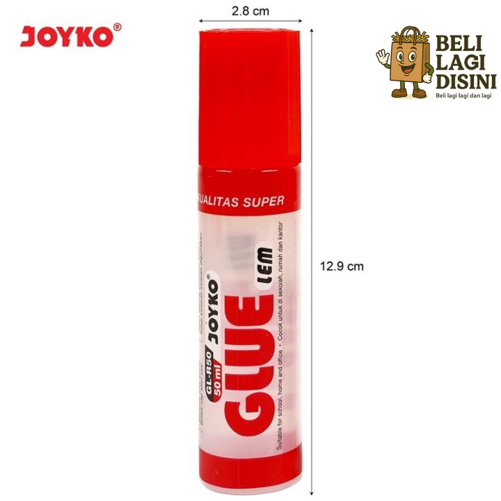 

Lem Kertas JOYKO Cair GL-R50 / Liquid Glue Lem Cair Bening 50ml GLR50 GL R50