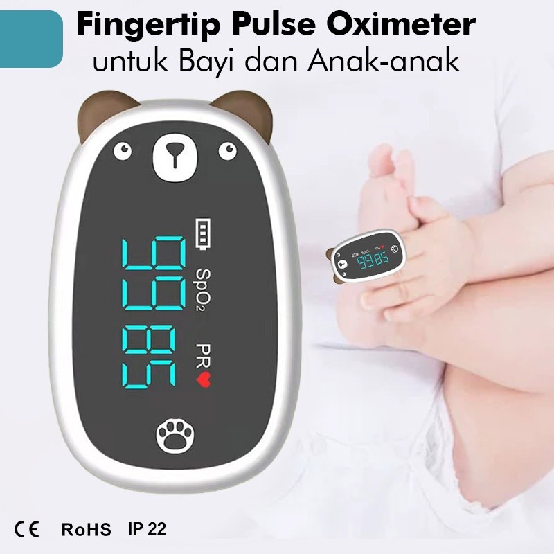 Oximeter Bayi, Balita & Anak-anak Fingertip Pulse Oximeter baby & Kids