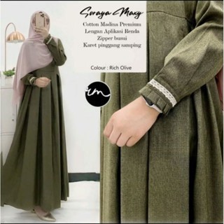 Vionastyle-gamis syar.i katun madinah gamis soraya terbaru madinah gamis i soraya katun 2025