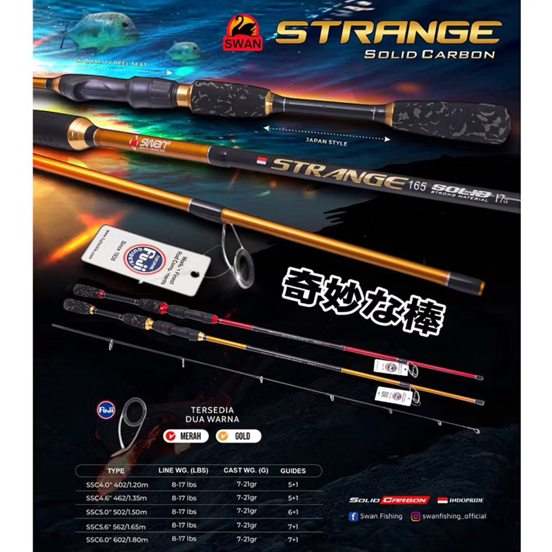 Joran Spinning Swan Strange Solid Carbon Ring Fuji 120cm 150cm 165cm