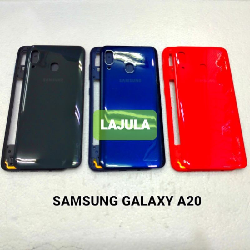 kesing housing casing samsung galaxy a20 bezel + backdoor original