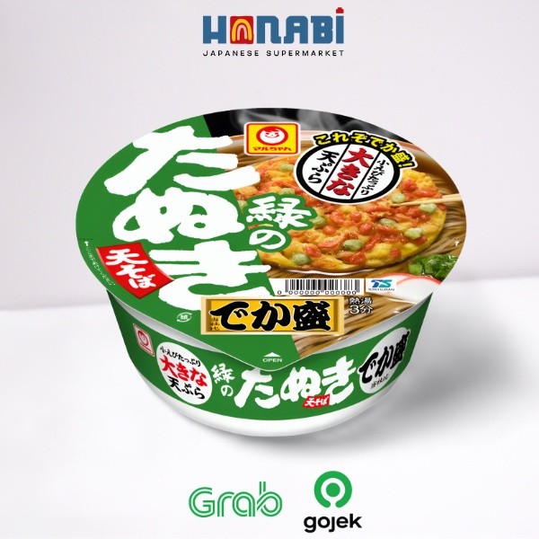 

Maruchan Midori No Tanuki Tensoba Dekamori 146g - Mi Soba dengan Tempura Gurih Made In Japan