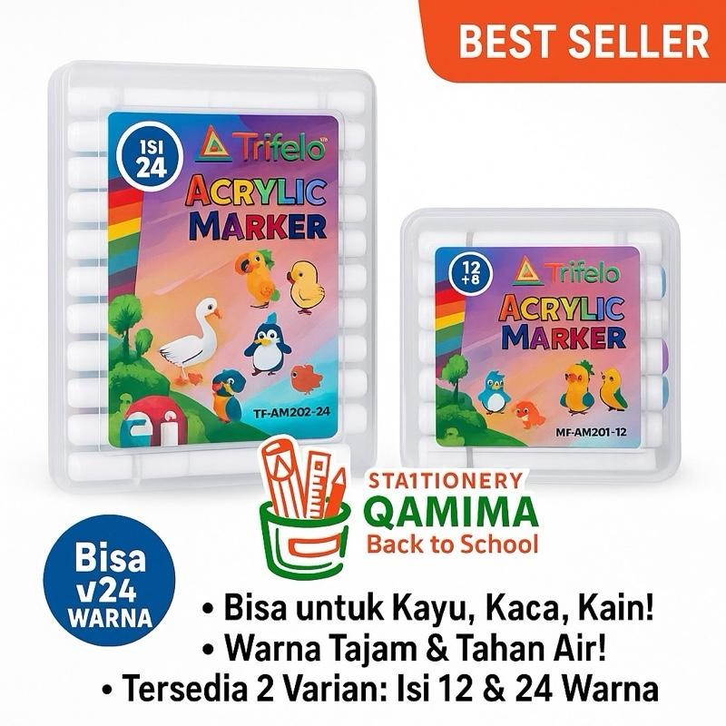 

Car Acrylic Marker TRIFELO 12 - 24 Warna