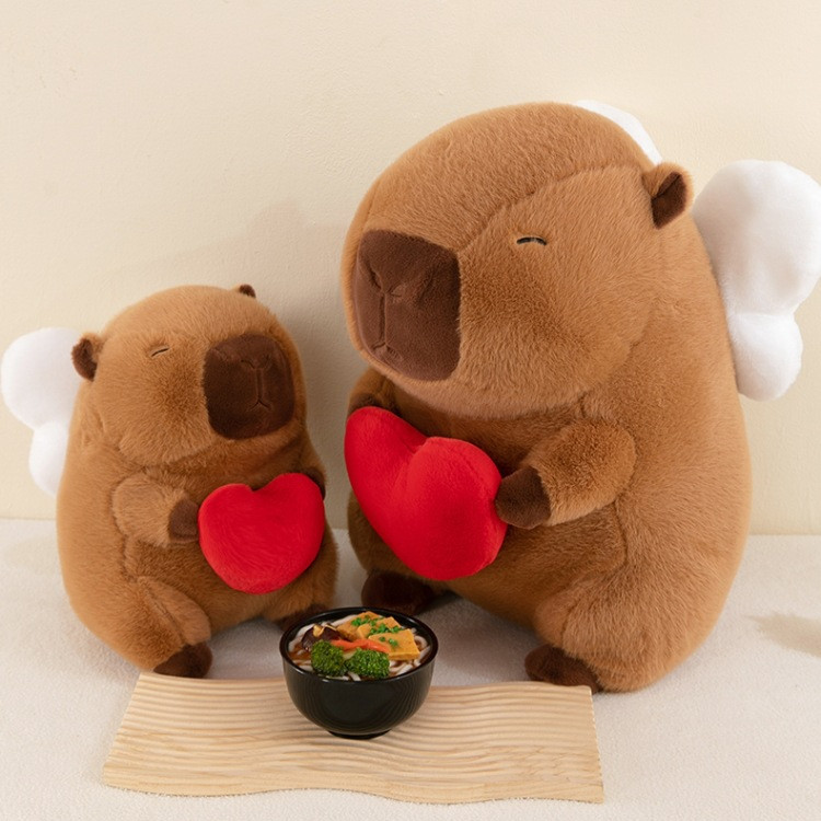 Kapybara Bidadari Boneka Bantal Berkualitas Bulu Permainan Anak-Anak Hadiah Ulang Tahun