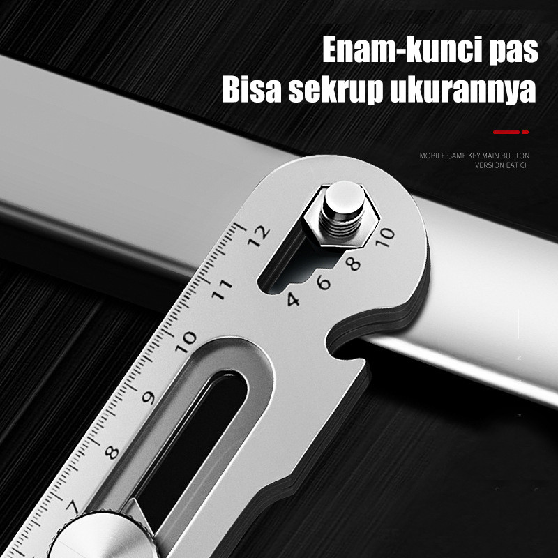 

Pisau Cutter 11in1 Stainless Steel Utility Knife 18mm Multifungsi Cutter Pisau Pemotong Kertas Knife