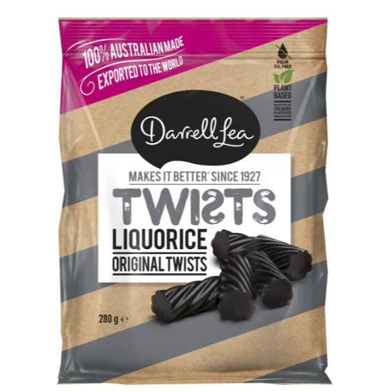 

Darrell Lea Liquorice Twists 280g