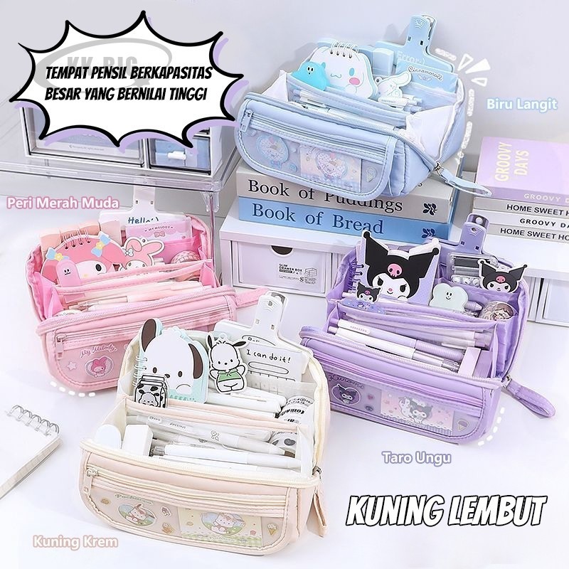 

Kotak Pensil 9 Lapis Tempat Pensil Aesthetic Sanrio Anime Melody Kuromi Pencil Case Berkapasitas Besar Penyimpanan Alat Tulis Siswa Perlengkapan Sekolah