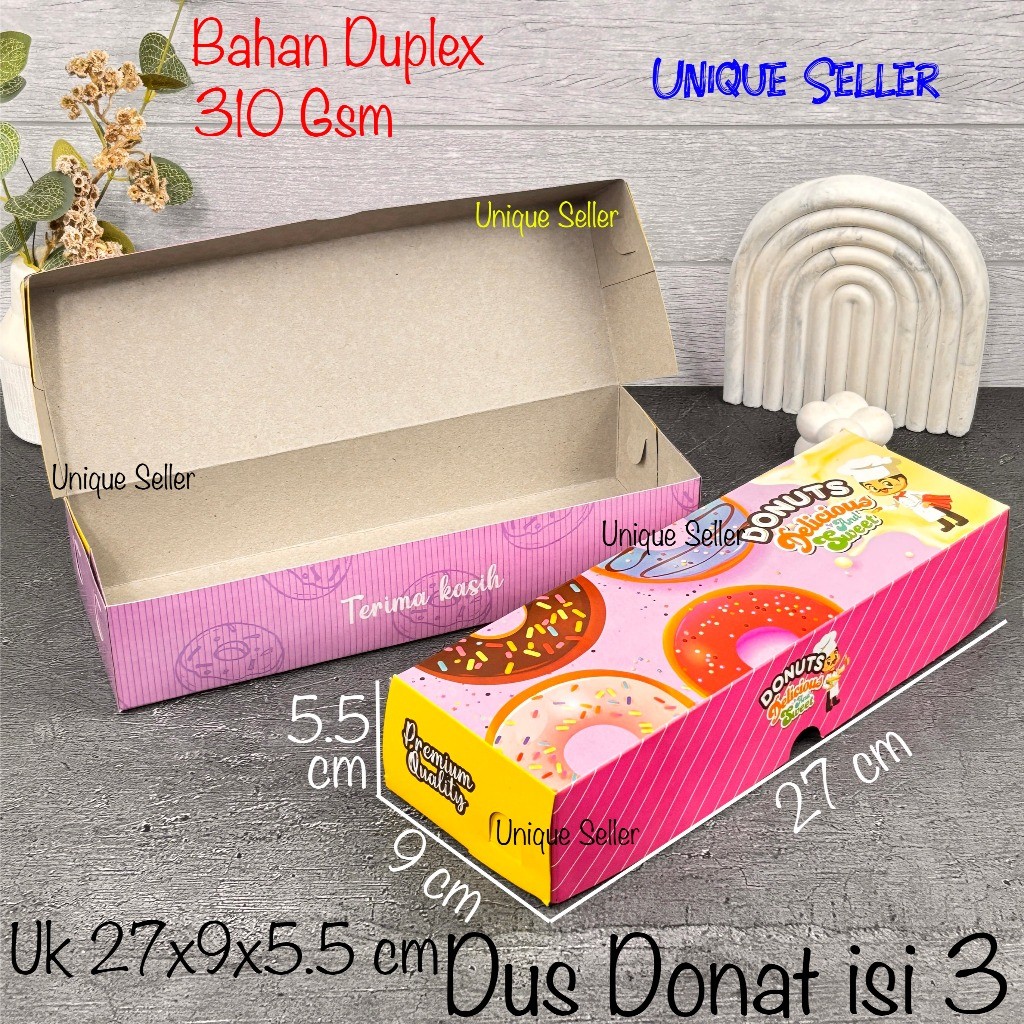 

[Isi10] Dus Donat isi 3 Uk 21x10.5x5 KRAFT Jendela FULL Laminasi 300 Gram / Dus Box Kotak Dos Hampers 21x10.5x5 KRAFT Window Laminasi 300 Gsm / Dus Box Kotak Packing Olshop 21x10.5 x 5 / Dus Box Kotak 21 x 10.5 x 5 / Dus Box Kotak Donat