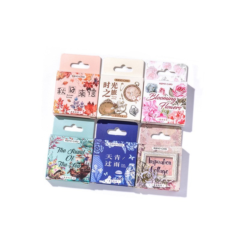 

45 Pcs Small Scrapbooks Laptop Stickers Boxed Cute Autumn Style Stickers For Laptop Art Craft Scrapbooking Suitcase
