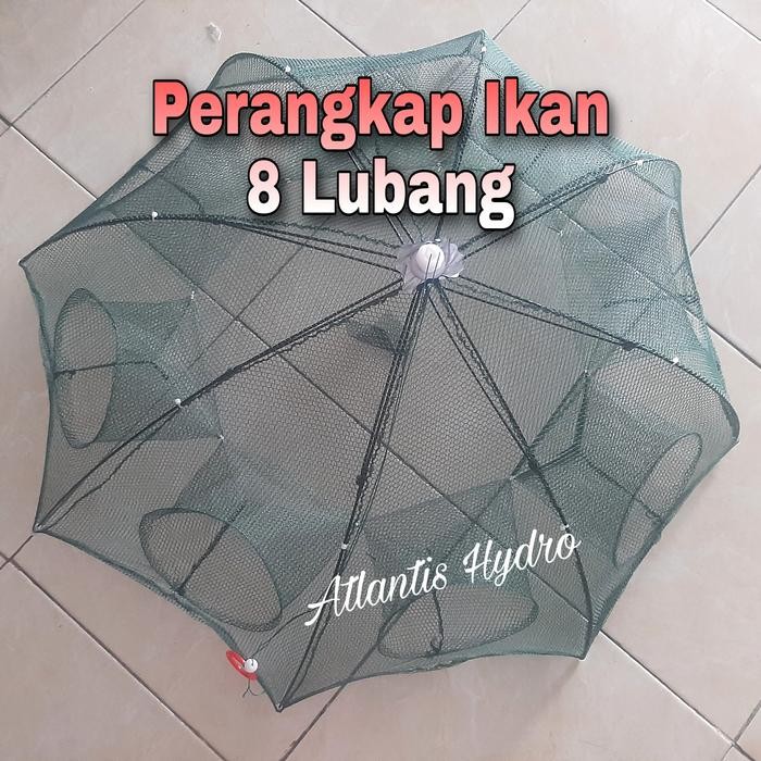 Perangkap Ikan / Bubu Ikan / Jebakan Ikan + Udang 8 Lubang MURAH  Umpan