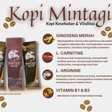 

KOPI MINTAGI / MINTAGI BASU KOPI UNTUK STAMINA PRIA 1 BOX ISI 2 SACHET