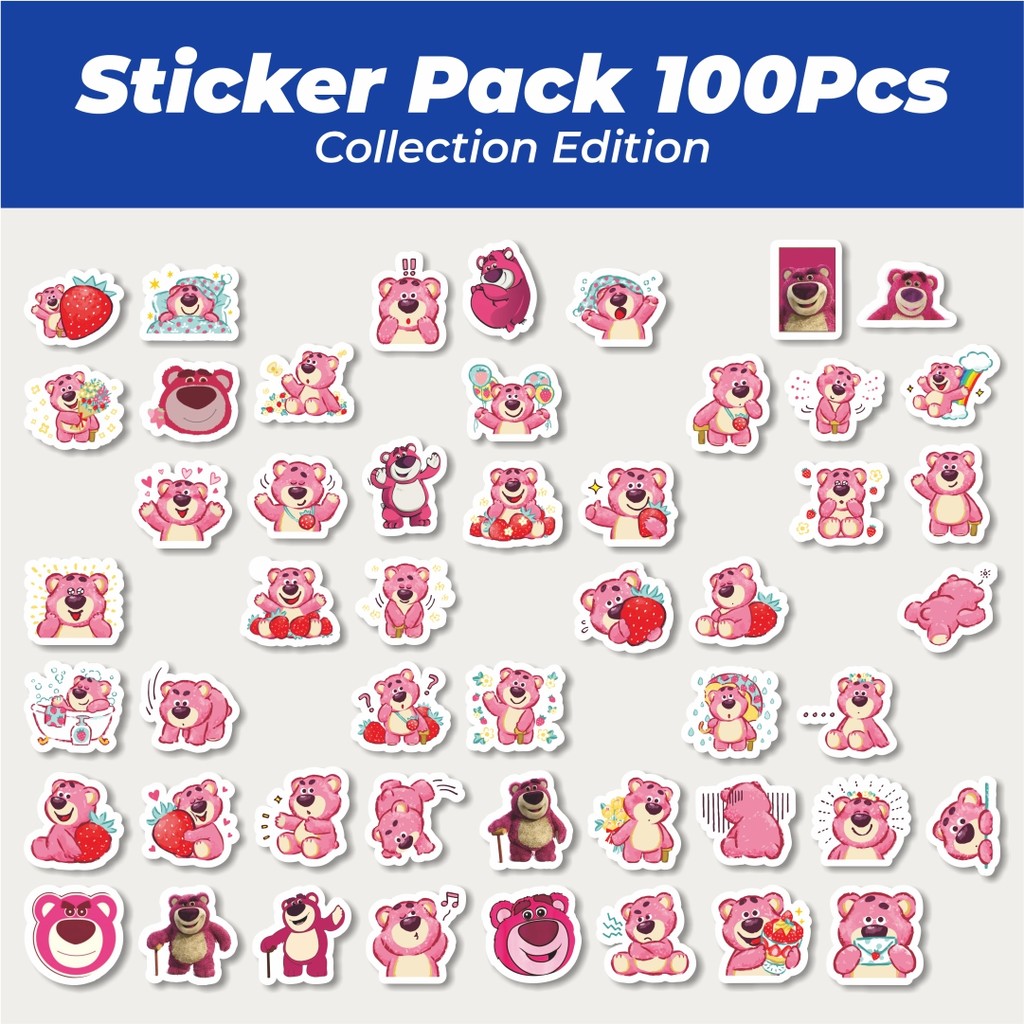 

Hot Sticker Disney Strawberry Bear ( Lotso) Sticker Lucu Anti Air Stikers Berperekat Waterproof Sticker Decal Buat Motor Helm Buku Journal Koper Casing HP Laptop Botol Minum
