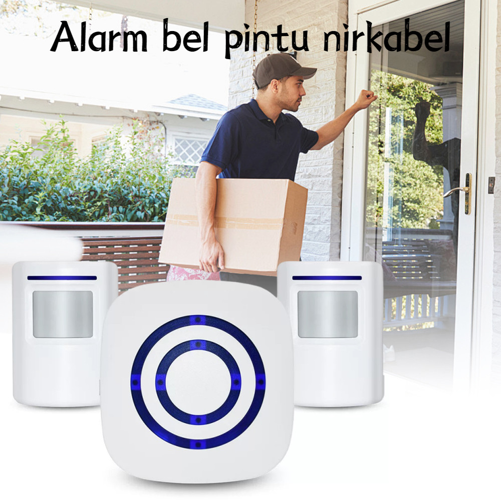 Bel Pintu Nirkabel Cerdas Inframerah Terpisah Nirkabel Selamat Datang Di Rumah