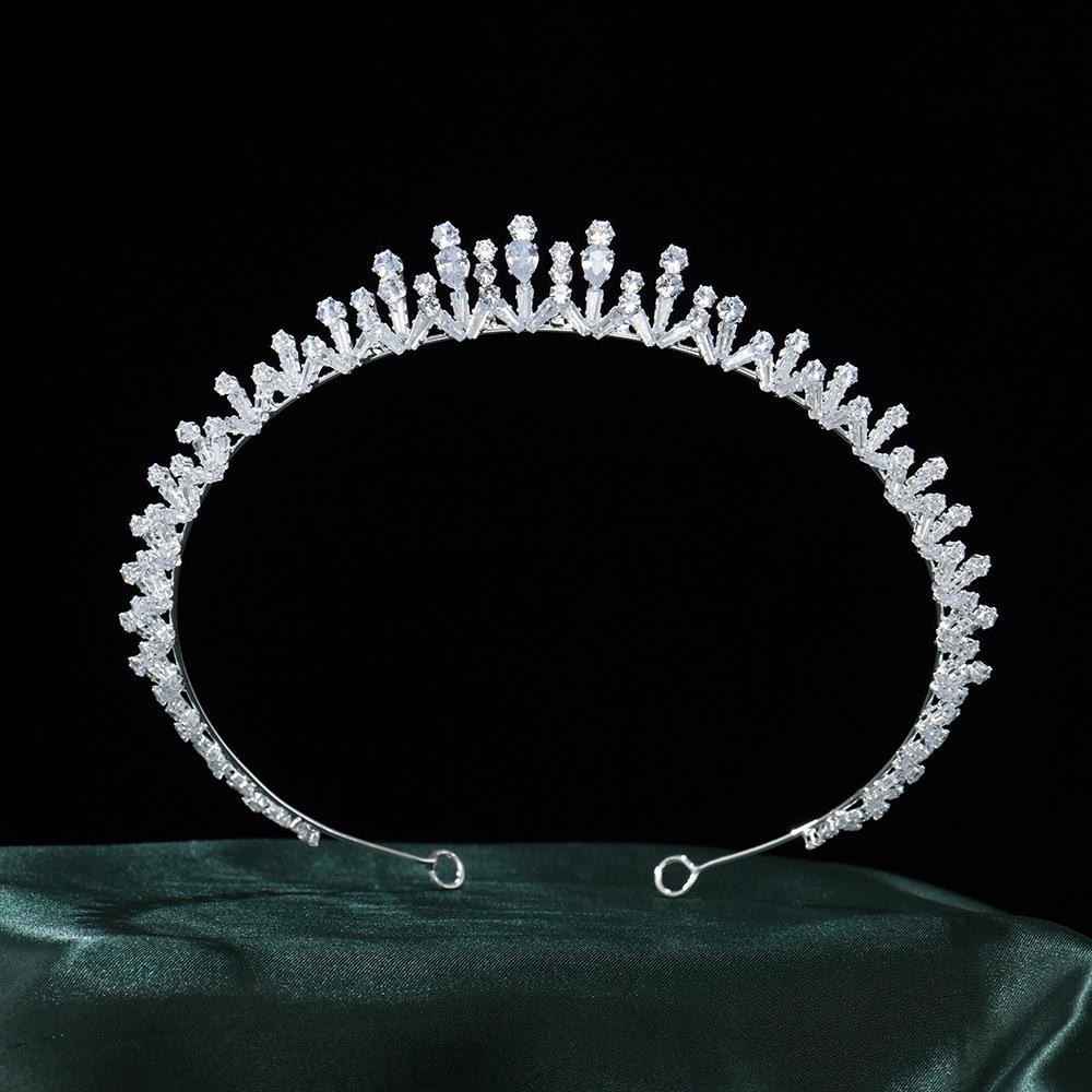 REGALYN - Abbys Zircon - Handmade Premium - Zircon wedding - Bridal crown