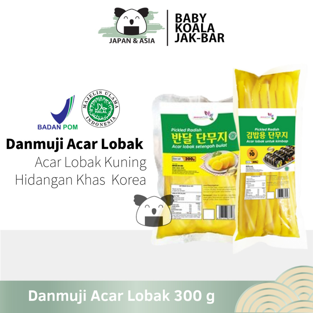 

DANMUJI Stick & Slice Acar Lobak Korea 300 g | Untuk Kimbab...