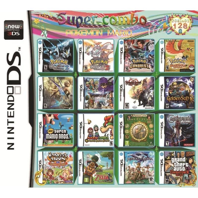 

Factory Direct 3DS NDS 208 IN1 Game Card Combo Card 510 IN1 NDS Combo Card NDS Cassette 482 IN1 23 IN1 Classic Game Gift