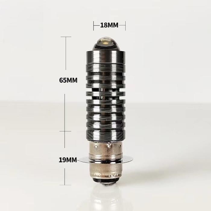 Acroder Lampu Led Motor Utama H4/H6 Laser Jauh Dekat Putih Kuning Super Terang Kipas bawaan - H6-Non