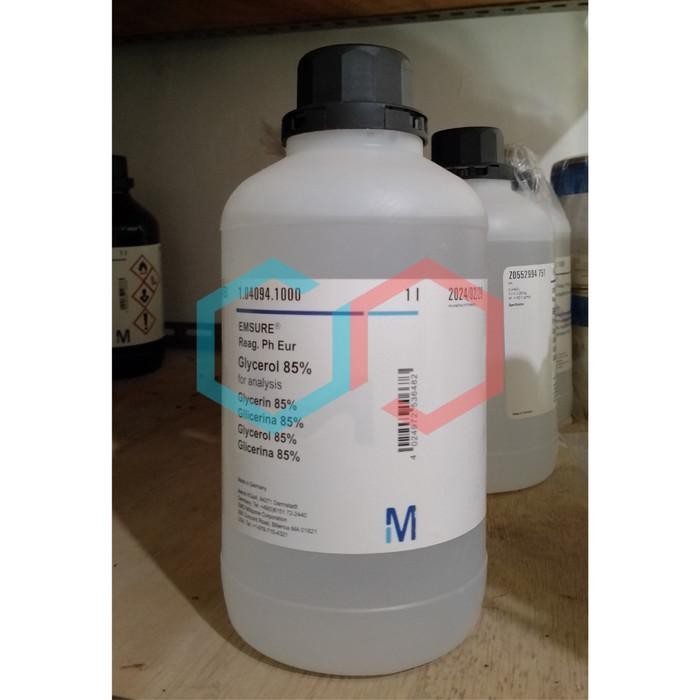 Merck Glycerol 1 Liter / Glycerin / Gliserol Pro Analis Merck 104094