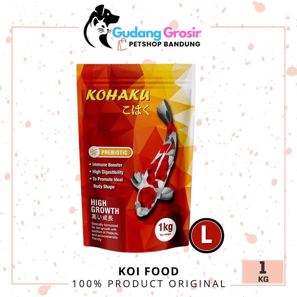 kohaku high growth / pakan ikan / pakan koi / kohaku medium / kohaku large / kohaku m / kohaku l