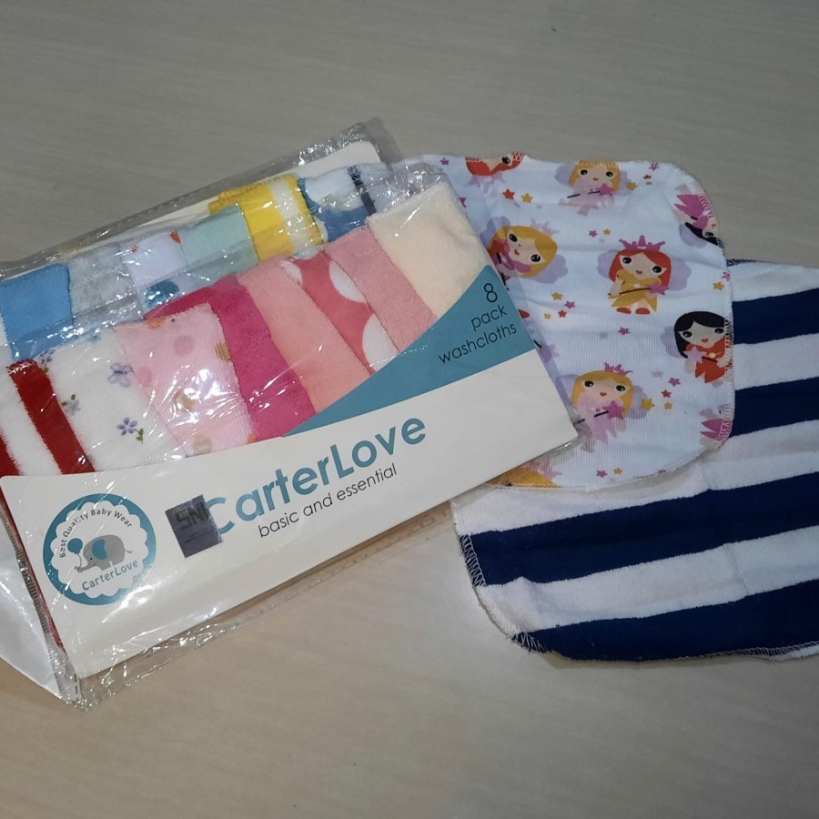 Sapu Tangan Bayi Carter Love Wash cloth 22 × 22 cm