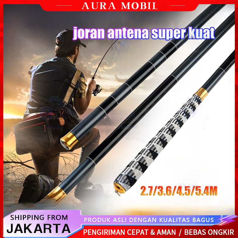 (COD)  Joran Serat Karbon Teleskopik / tegek pancing super kuat / joran tegek super kuat 10kg / tege