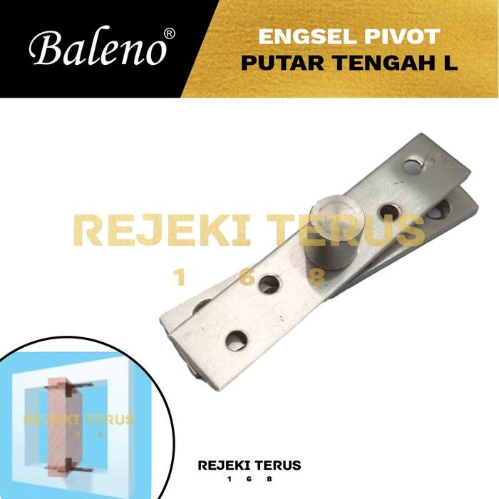 Engsel Pivot Putar Tengah L Pintu Jendela Ayun Kayu Atas Bawah