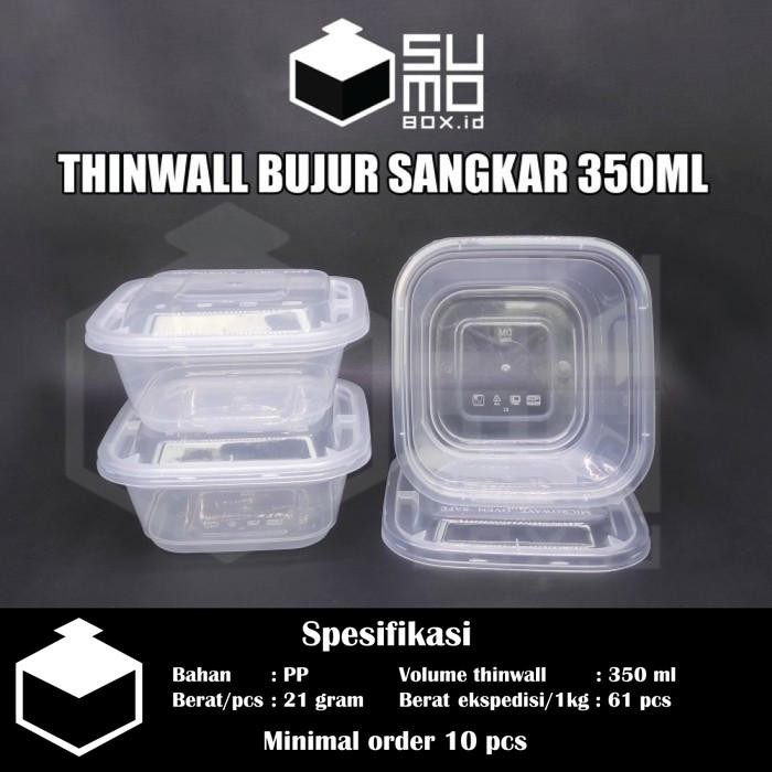 (ISI 25PCS) Thinwall Kotak 350ml