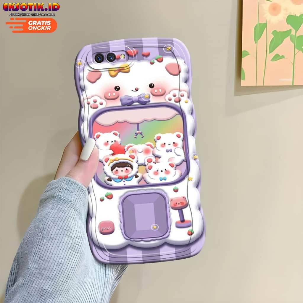 Case Oppo A1k / Realme C2 Gelombang - Casing Oppo A1k / Realme C2  - Silikon Oppo A1k / Realme C2  -