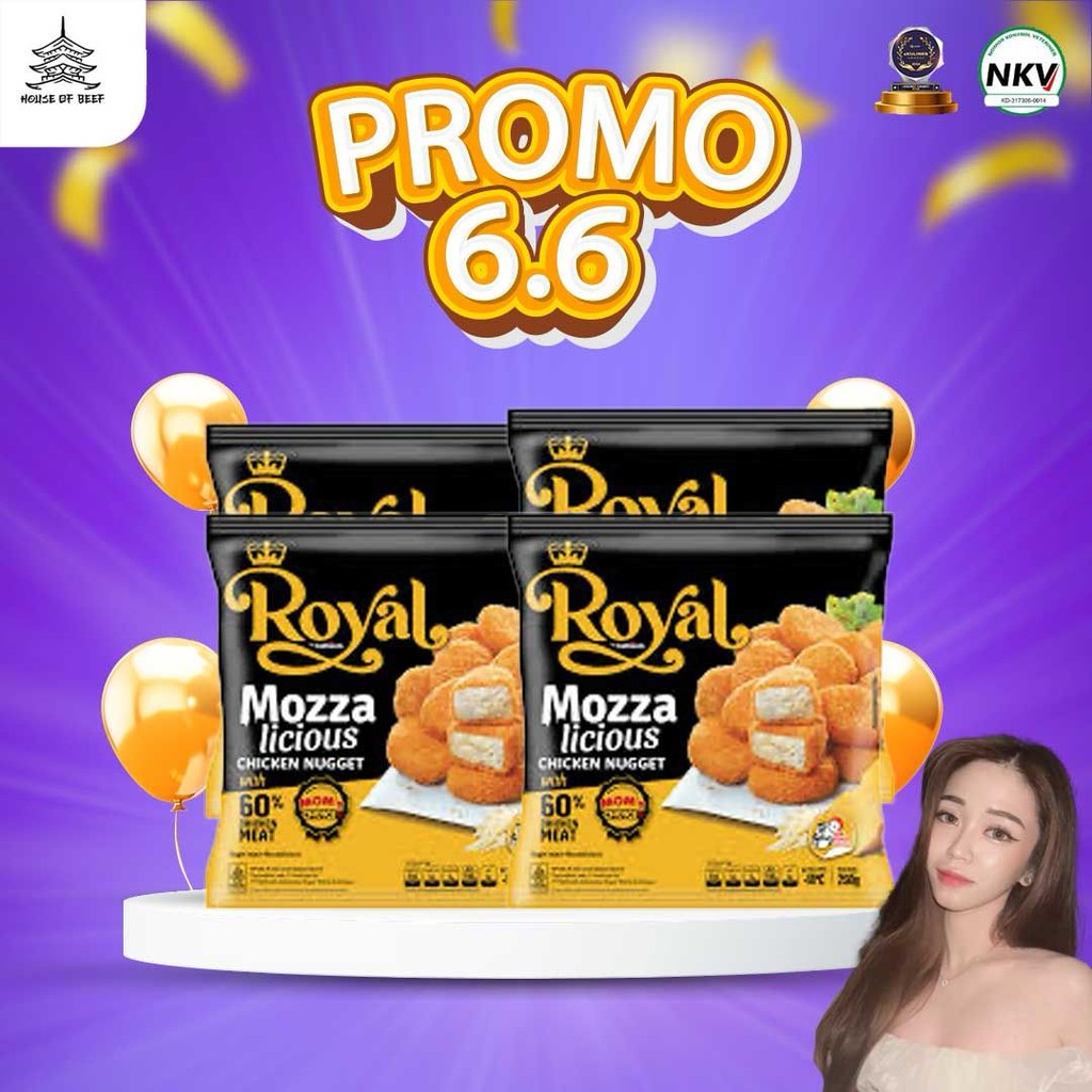 

[Special Birthday CM] Bunddle 4 Royal Nugget Mozza Total 1 Kilogram