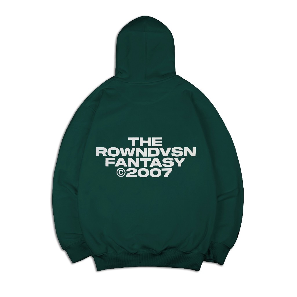Rown Division Official Pullover Hoodie - Rowndvsn Jaket Merrion Green