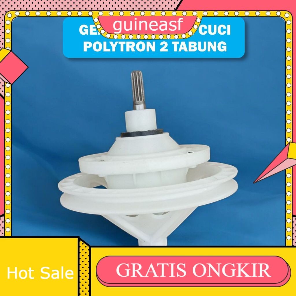 Gearbox Mesin Cuci Polytron 2 Tabung Gerigi 10 - Gearbox Polytron 2 Tabung - Gerbox Mesin Cuci Polyt