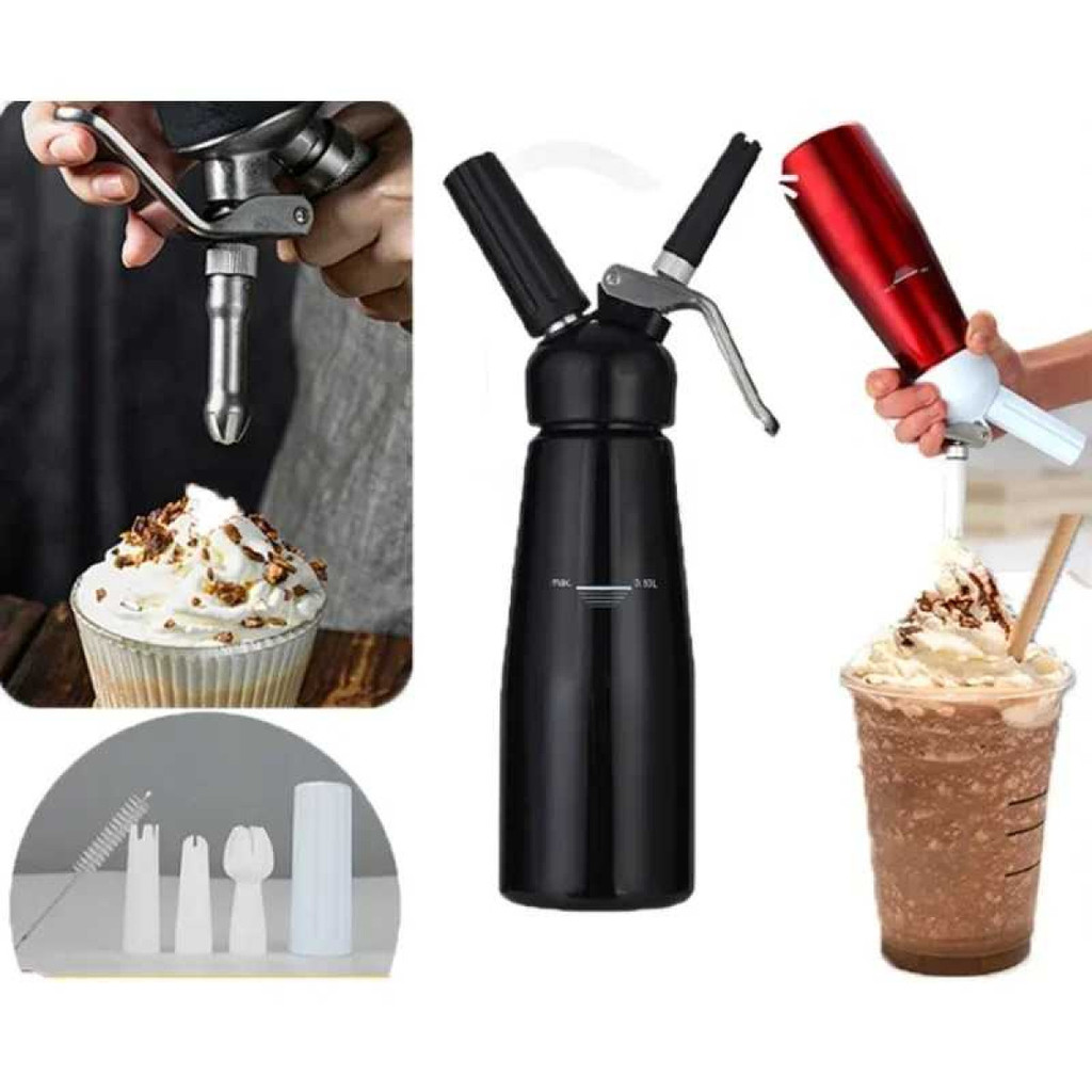

Dispenser Whipped Cream Whipper Dekorasi Kue Aluminium 250ml - AN250
