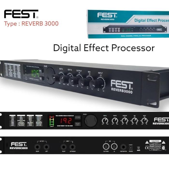 Effect vocal fest reverb 3000 reverb3000 efect vocal garansi original