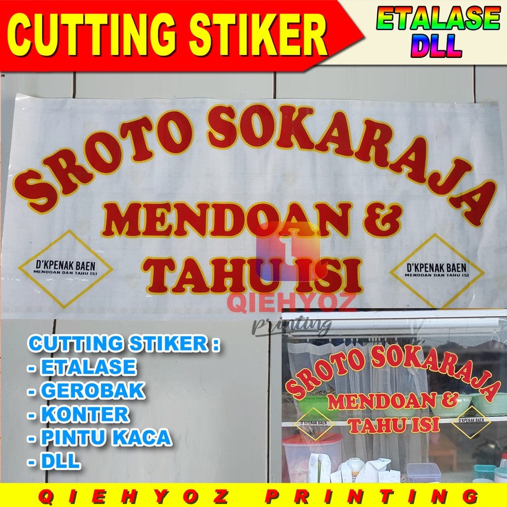 

BEST SELLER STIKER ETALASE CUTTING STIKER GEROBAK BAKSO SOMAY PINTU KACA NASI GORENG DLL