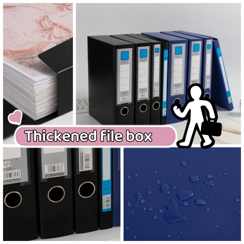 

3-Pack Foldableable Storage File Box Classification Storage Document Information Contract Copy Office Essential Supplies