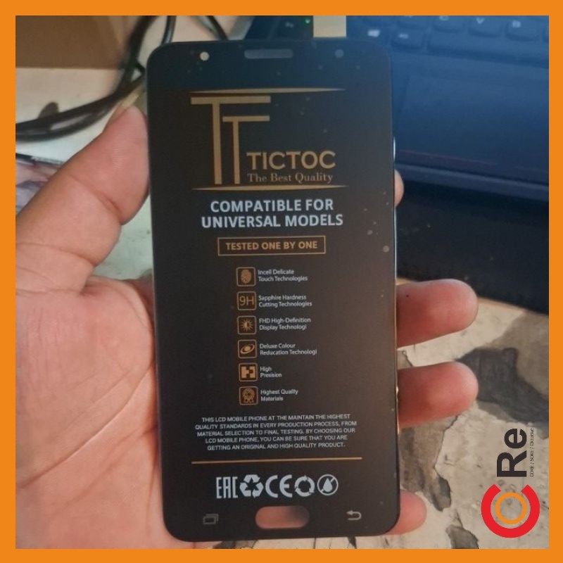 LCD SAMSUNG J7 PRIME/ G610F BLACK ORI - TICTOC