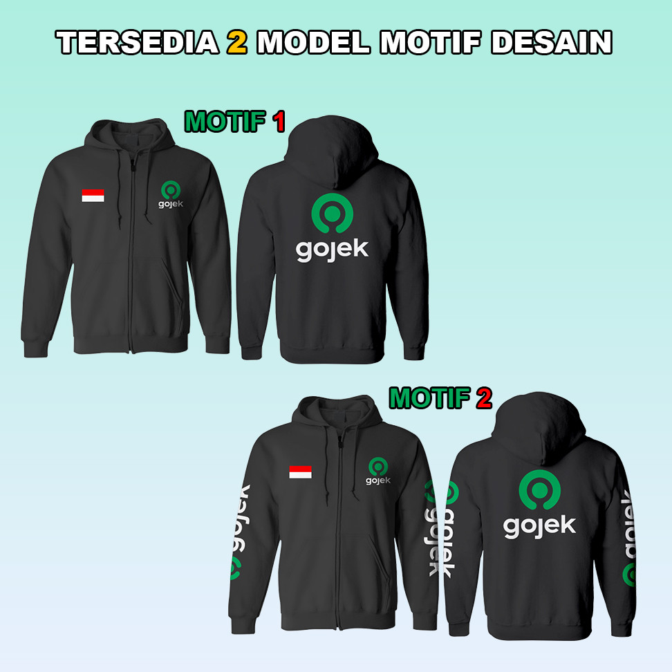 Sweater Hoodie Zipper Gojek