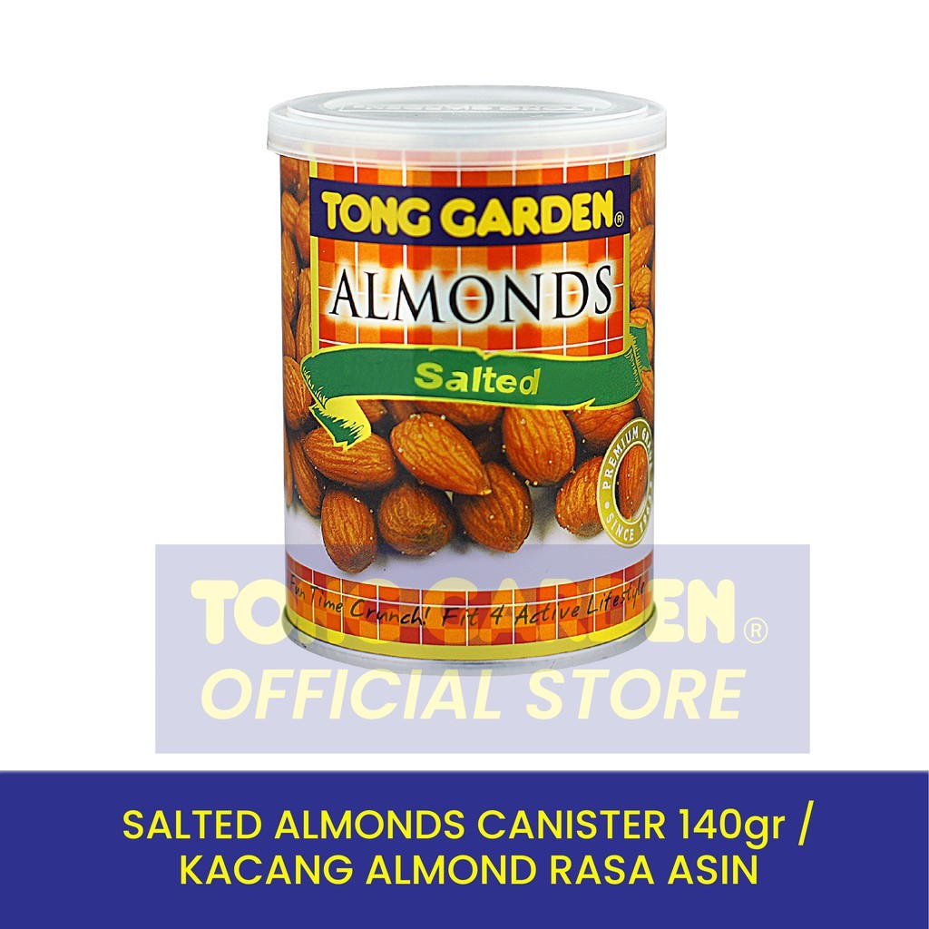 

Tong Garden - Salted Almonds Canister 140gr / Kacang Almond Rasa Asin