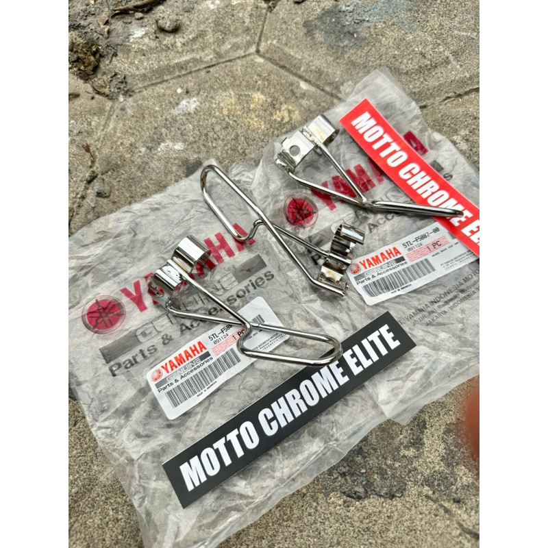 breket selang rem depan atas mio lama mio sporty 2004-2007 original yamaha breket selang rem depan A