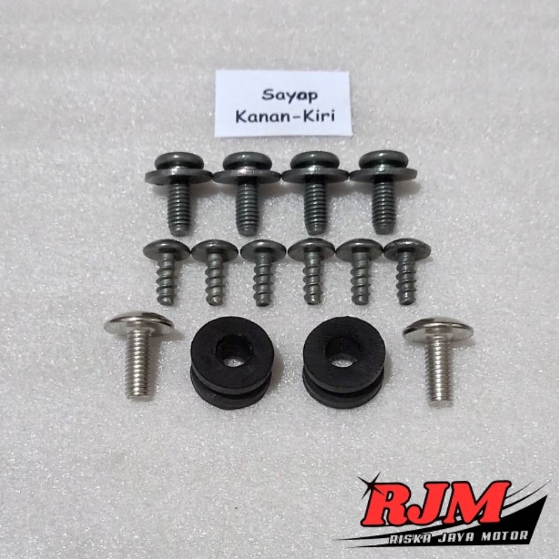 Baut Full Set Cover Bodi Body Sayap Kanan Kiri Yamaha Jupiter Z Burhan Karbu Karburator Lama