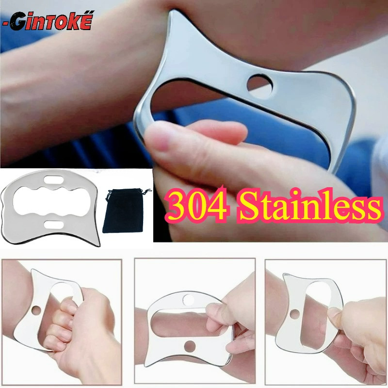 304SS Muscle Scraper Alat/Gua Sha/Gua Sha Stainless Steel/ Massage Tool Alat Pijat Wajah Gua Sha